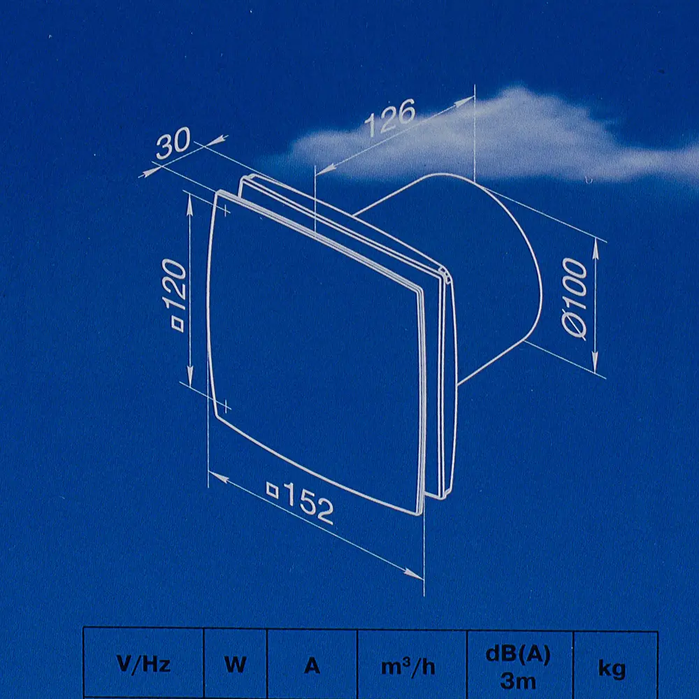 Вентилятор осевой вытяжной Вентс ЛДА D100 мм 33 дБ 88 м³/ч цвет серебристый STLM-2016941 - Вид №4