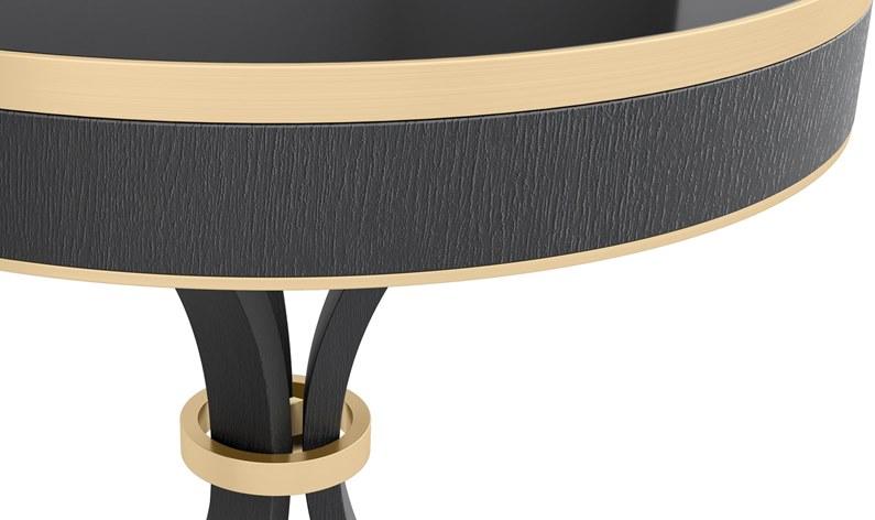 FRATO Круглый деревянный журнальный столик  Ffu260020aay  - Вид №2