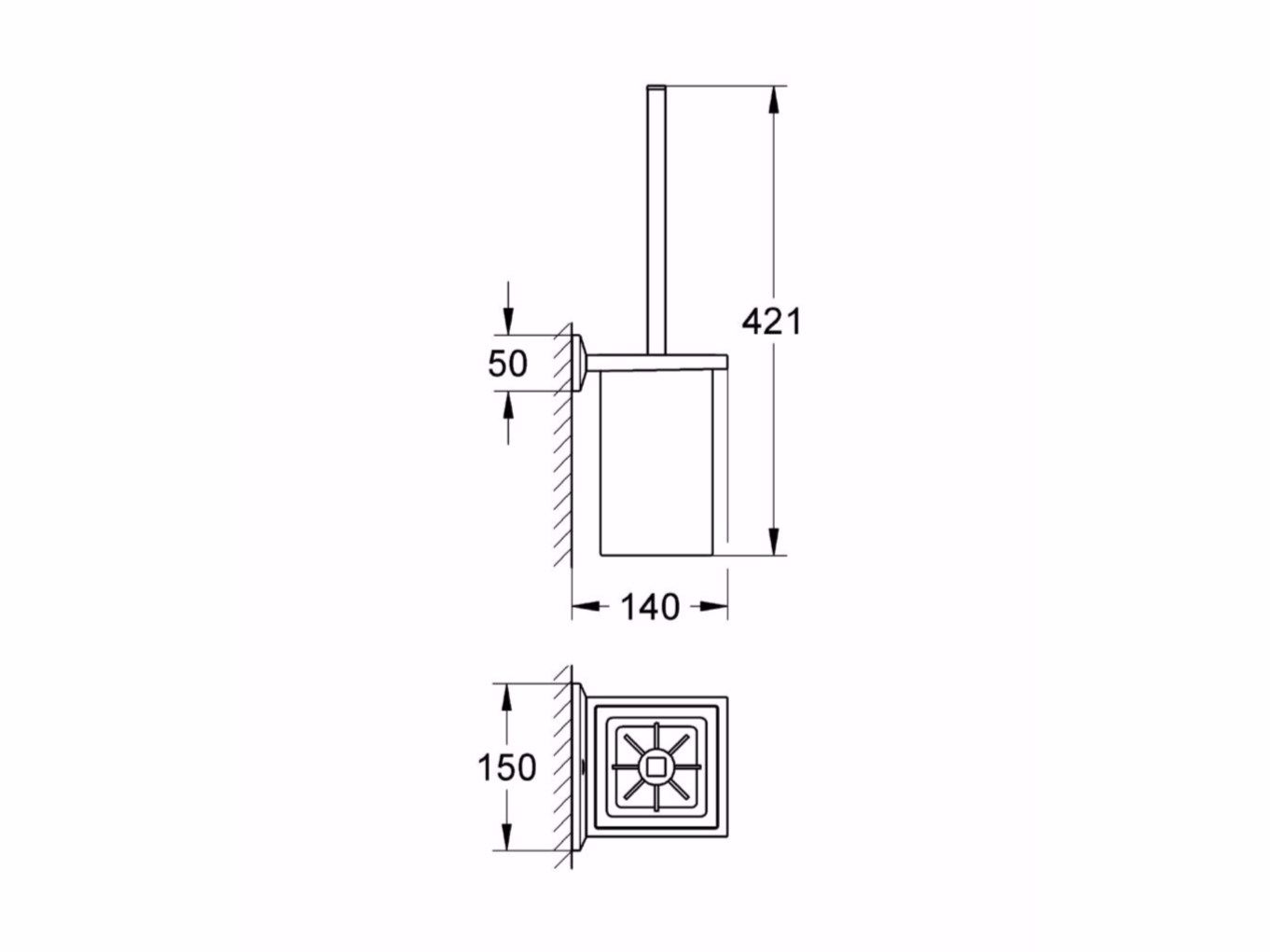 Настенная туалетная щетка Grohe Allure Brilliant ARCH-00105627 - Вид №3
