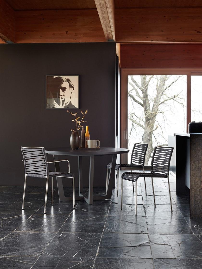 Potocco Стул из стали с подлокотниками Aria 864/p - Вид №4