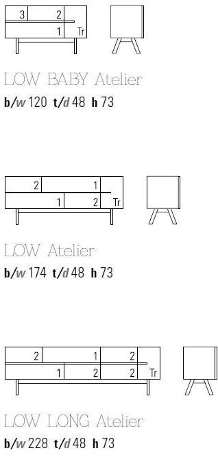 ZEITRAUM Буфет из массива дерева с ящиками Low sun-id-1425846 - Вид №7