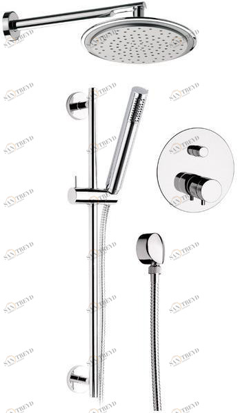 Remer Rubinetterie Направляющая из хромированной латуни с ручным душем Minimal thermo Nt 09 s01