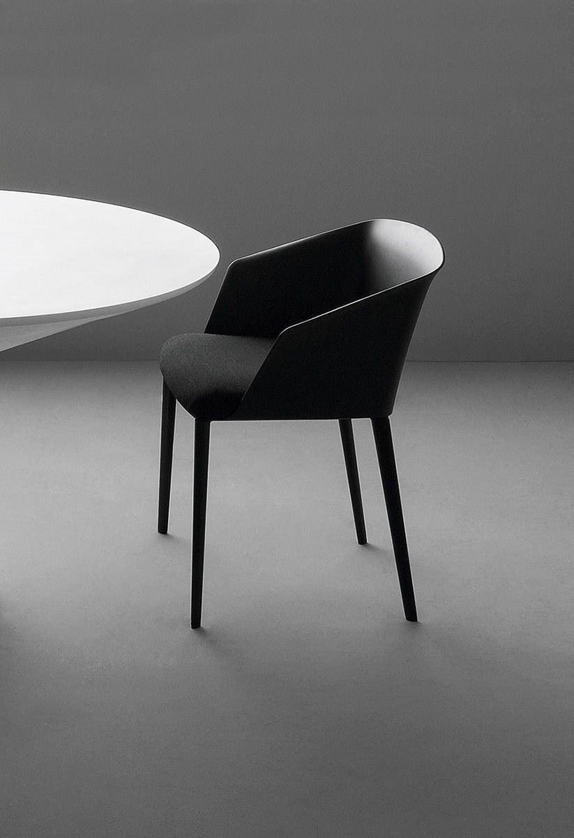 Zanotta Кресло с подлокотниками из полипропилена, стальные ножки Liza sun-id-1469042 - Вид №3