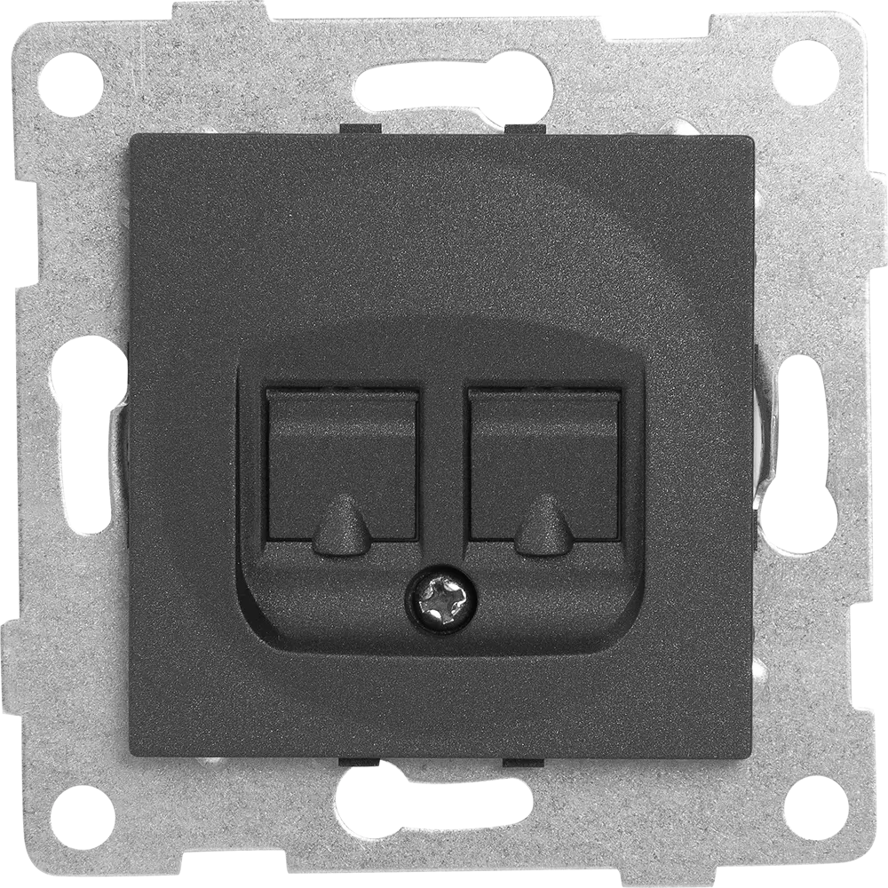 GUSI Electric — Встраиваемая компьютерная розетка RJ45/RJ12 для интернета и телефона 83864453 Ugra STLM-0045231 - Вид №1