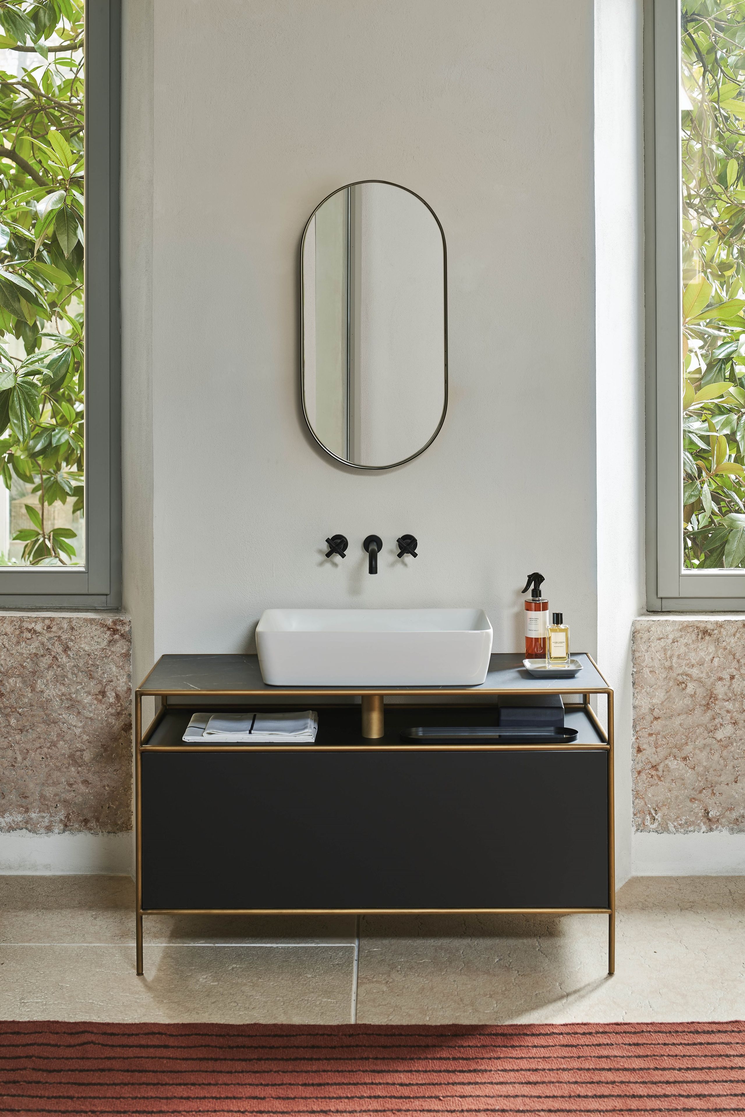 Керамическая одиночная прямоугольная столешница GSI ceramica Nubes ARCH-00038989 - Вид №3