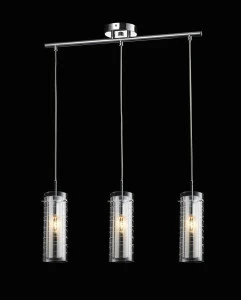 Подвесной светильник ST Luce Таргет 3 лампы SL980.103.03 ST LUCE SL980 070333 Прозрачный;серебро