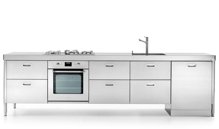 ALPES-INOX Линейная кухня из нержавеющей стали Liberi in cucina sun-id-1375293 - Вид №1