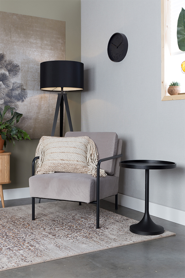 Часы Concrete Time черные Zuiver 8500056 - Вид №1