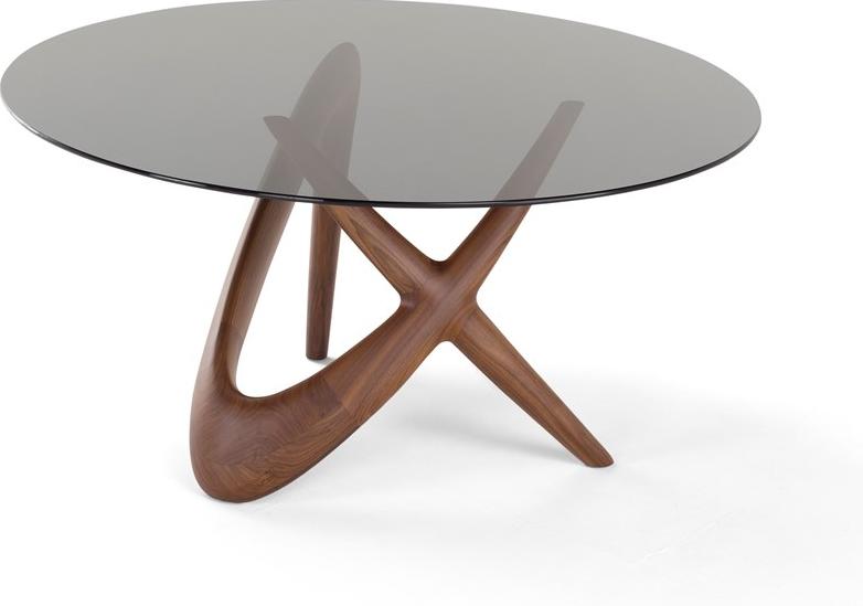 AMURA Круглый стол из дерева и стекла Nx sun-id-1515666 - Вид №2