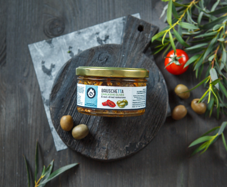7750 Брускетта из оливок Халкидики с вялеными томатами Вкусляндия 