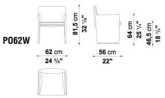 B&B Italia Project Кожаное кресло с подлокотниками Posa sun-id-1390735 - Вид №2