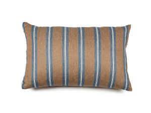 Льняная полосатая прямоугольная подушка
