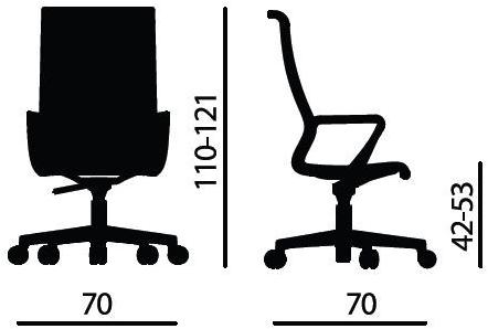 Quadrifoglio Офисное кресло на колесиках Dinamica sun-id-1498967 - Вид №4