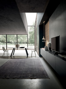 Овальный обеденный стол из керамогранита