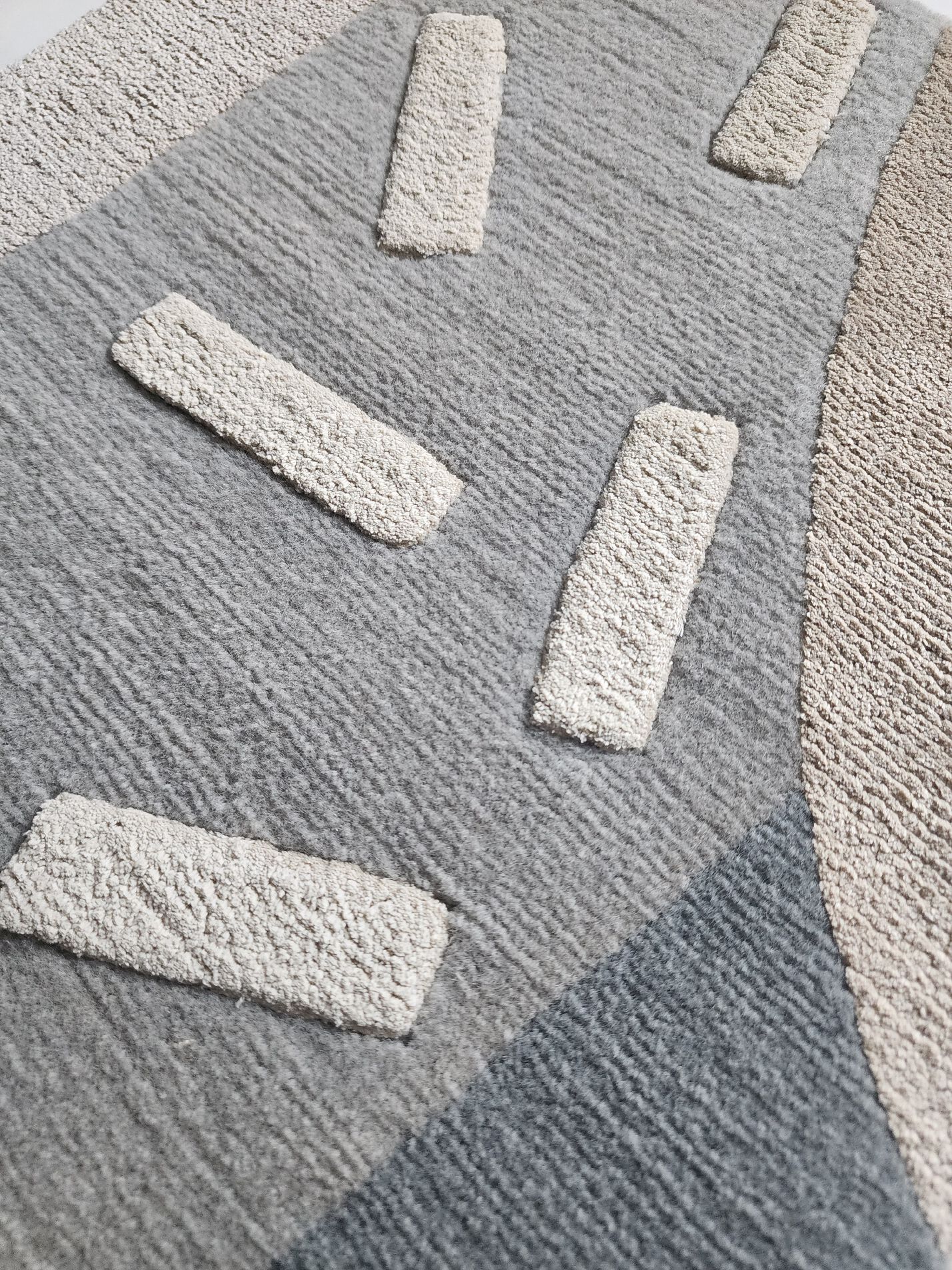 Прямоугольный ковер ручной работы из шерсти и шелка Tapis Rouge абстракция ARCH-00033145 - Вид №7