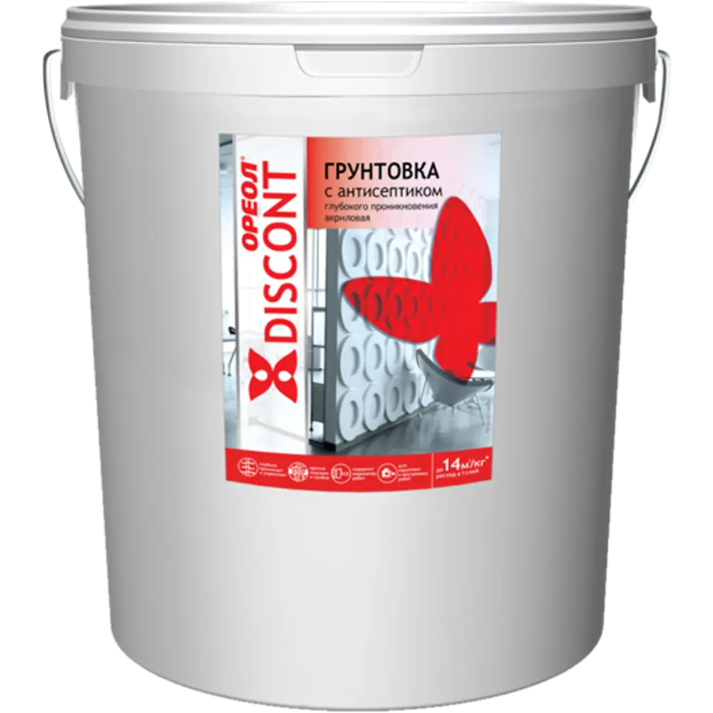 Грунтовка универсальная Ореол Discont с антисептиком 20 кг STLM-2208737 - Вид №1