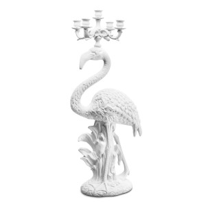 300204-10 ABHIKA СВЕЧА. ФЛАМИНГО БИСК. WHITE