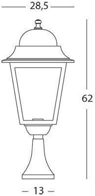 SOVIL Садовый фонарь из литого алюминия Mito 990 - Вид №1