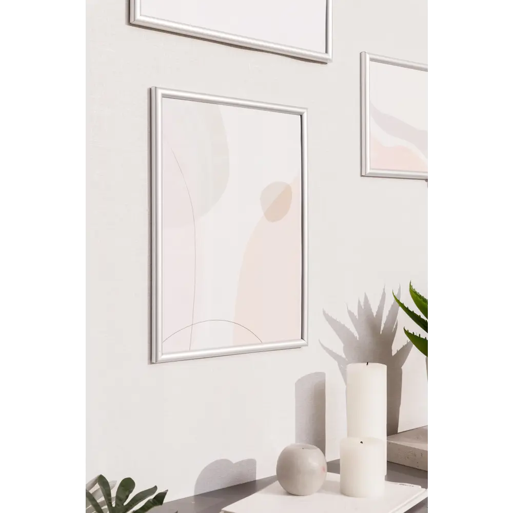 Рамка Olivia 21x29.7 см пластик цвет серебро 86107664 STLM-2187687 Santreyd  - Вид №3