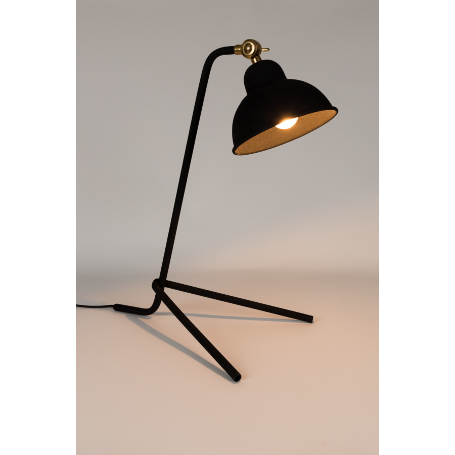 Лампа настольная Jock черная White Label Living 5200048 - Вид №2