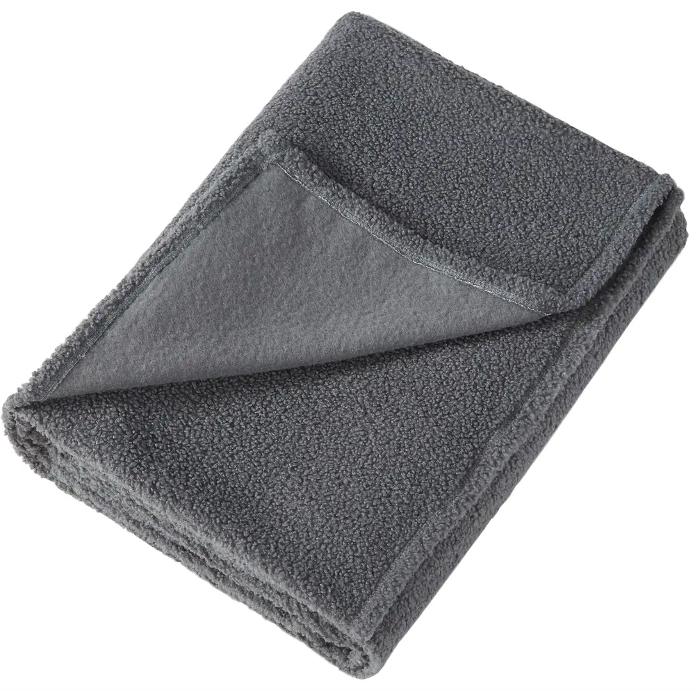 Плед 150x200 см букле серый - уютный акцент для дома 89407295 СТОЛИЦА ТЕКСТИЛЯ STLM-1578437