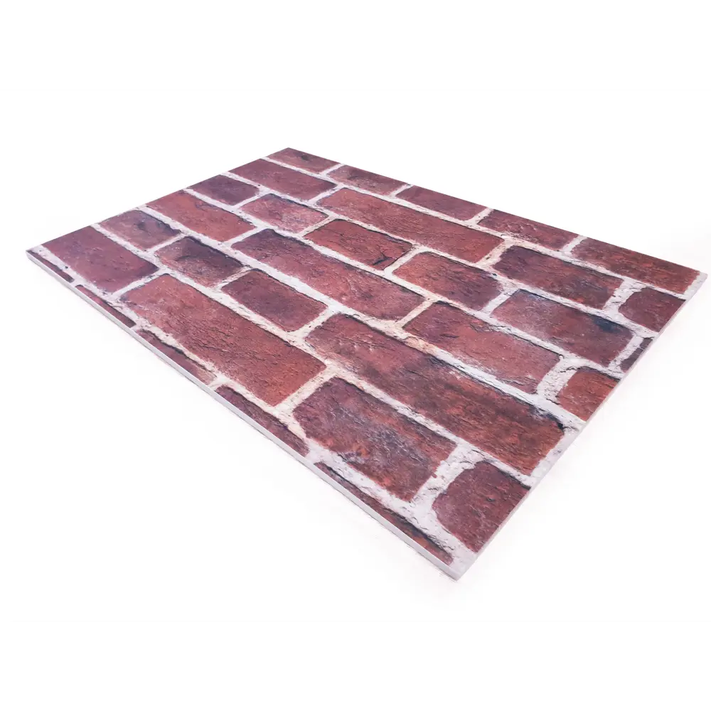 Панель полиэстеровая 9мм 600х400 мм цвет красный кирпич РСП STLM-2032071 - Вид №1