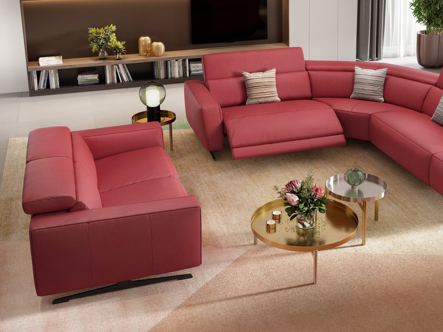 2-местный кожаный диван Sofanella Alesso ARCH-00094391 - Вид №6