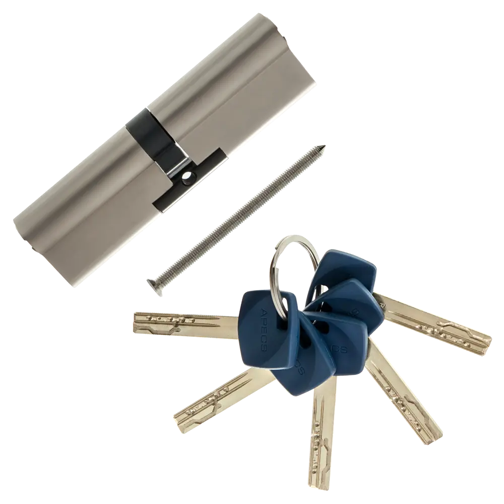 Цилиндр Apecs Premier XR-110-NI, 55x55 мм, ключ/ключ, цвет никель ЦИЛИНДР APECS PREMXR-110-NI КЛЮЧ-КЛЮЧ STLM-2182942