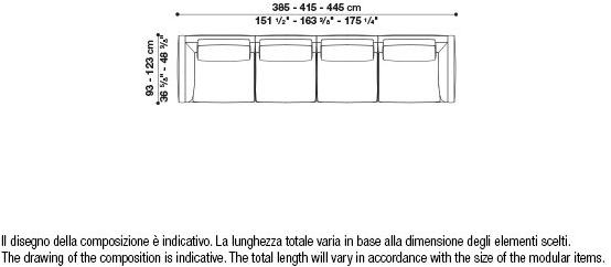 B&B Italia Модульный угловой диван из ткани Richard sun-id-1472345 - Вид №92