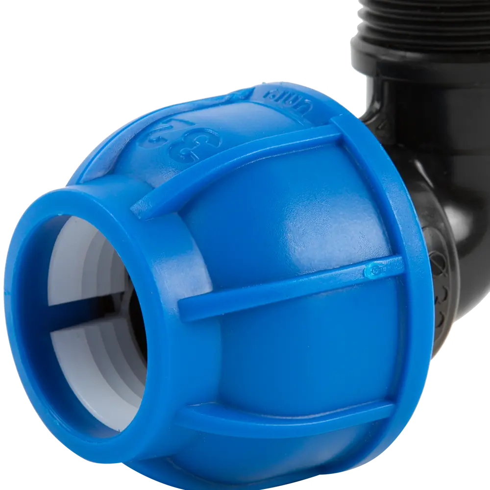 ПОЛИТЭК Отвод 90° для полиэтиленовых труб 1"x32 мм 13503723 STLM-0003242 - Вид №1