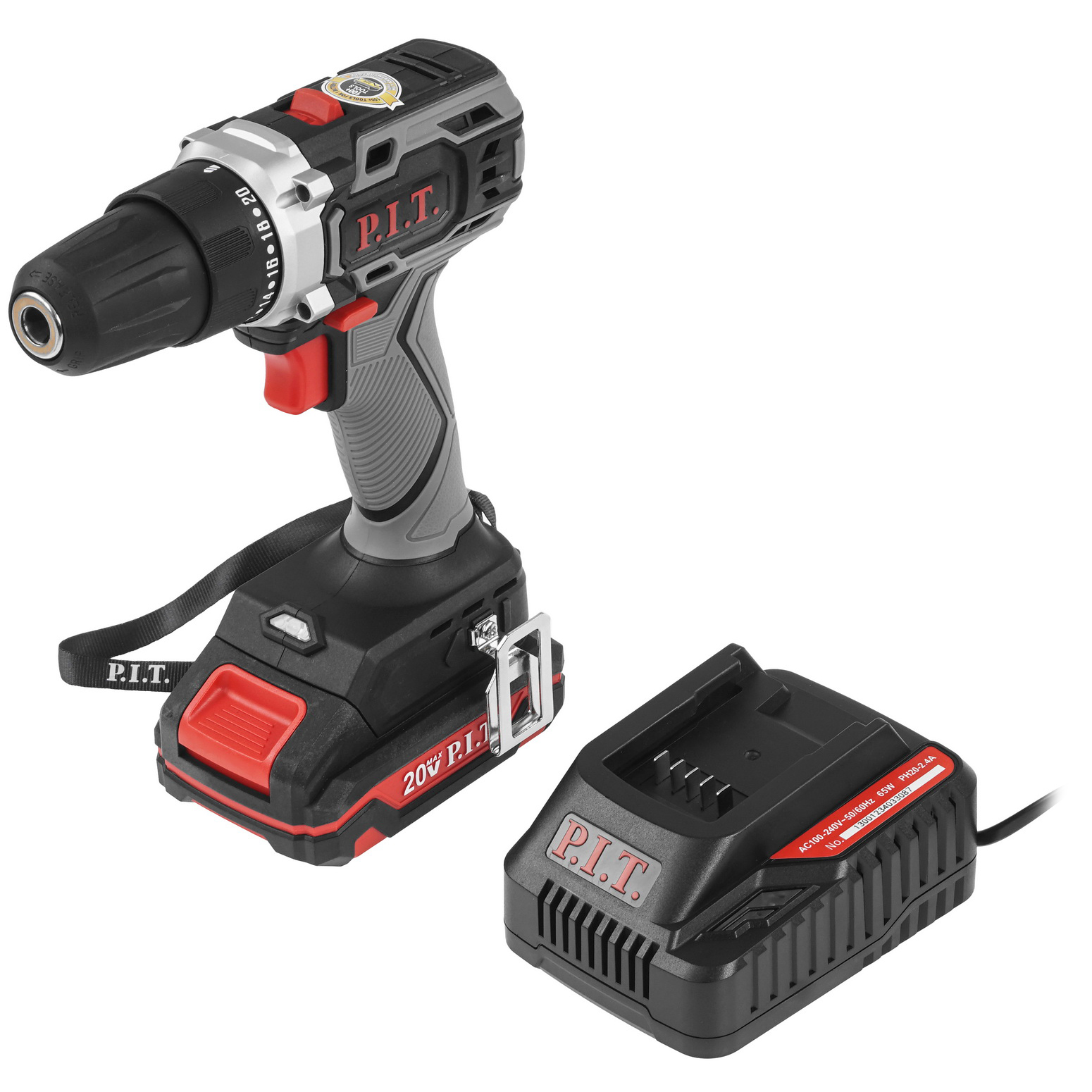 Дрель-шуруповерт PIT PBM20H-10B/1 OnePower 20V 9086499 STDN-0093824 - Вид №1