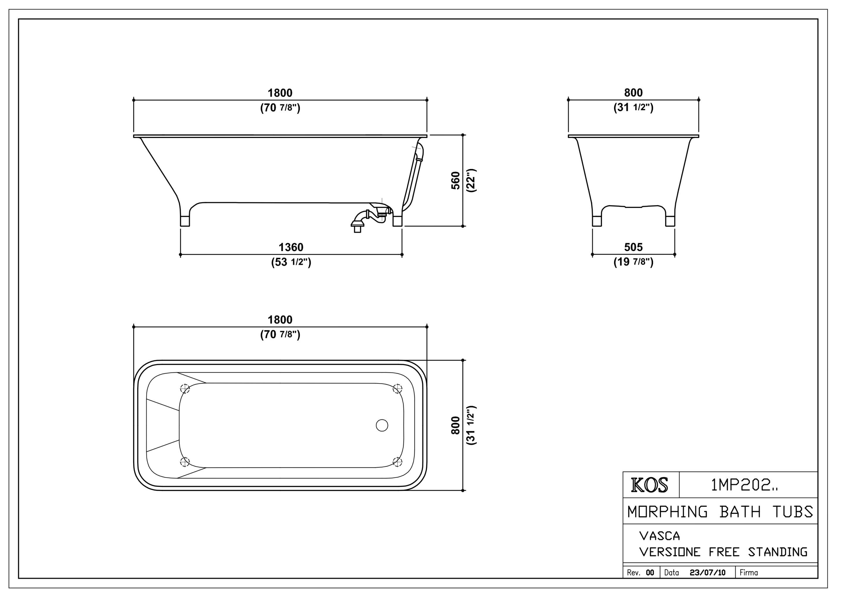 Прямоугольная ванна Zucchetti морфинг ARCH-00058812 - Вид №7