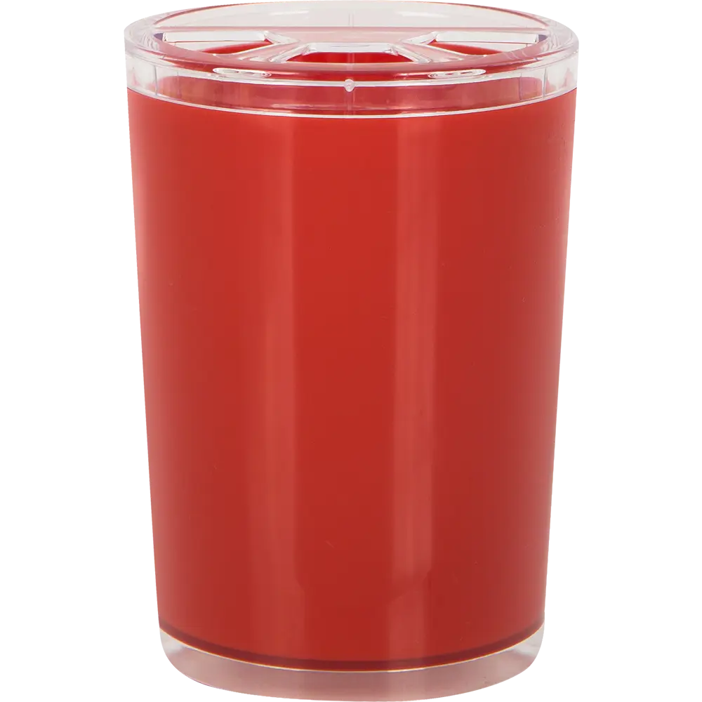 Стакан для зубных щеток Joli с разделителем цвет красный BEROSSI STLM-2087228