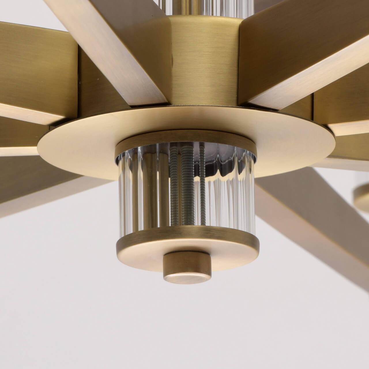 Подвесная люстра MW-Light Дэль Рей 7 700012312 MW-LIGHT ДИЗАЙНЕРСКИЕ, ДЭЛЬ РЕЙ 187731 Серый  - Вид №1