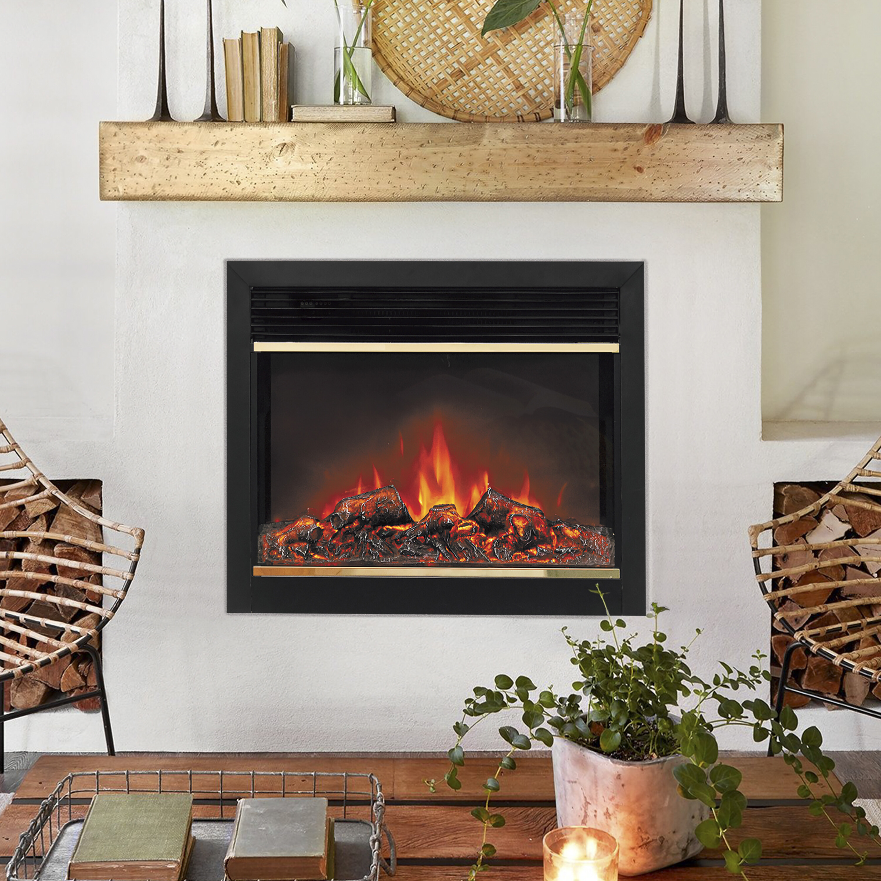 8167290 Электроочаг RealFlame MoonBlaze S LUX Brass STDN-0055673 - Вид №9