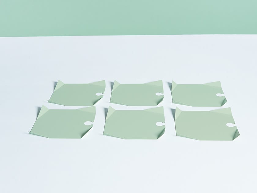 Квадратная металлическая тарелка для коктейлей Giacopini Pliè ARCH-00043244 - Вид №4