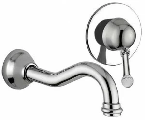 Rubinetteria Giulini Смеситель для раковины, настенный, однорычажный, на 2 отверстия Symphony 4320