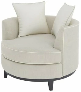 FRATO Вращающееся кресло из ткани с подлокотниками Kansas Fup010020aak