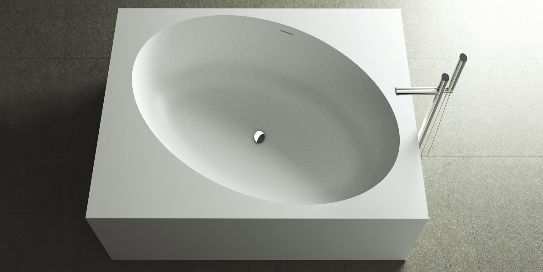 Design Ванна из Corian 1500x1500x500 Elisland белая MOMA Design ELIS3021900 - Вид №1
