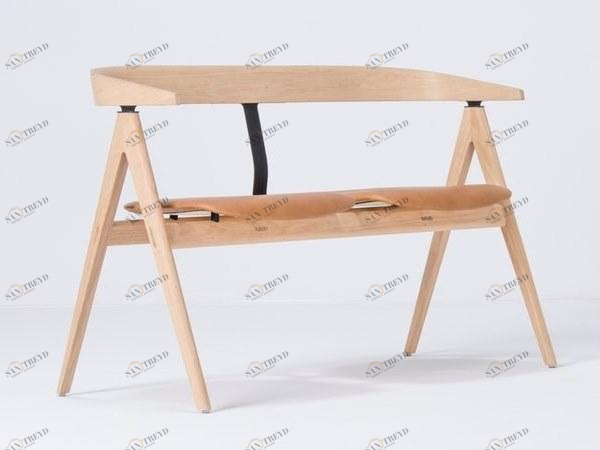 Gazzda Скамья из мягкой кожи со спинкой Ava sun-id-1482483