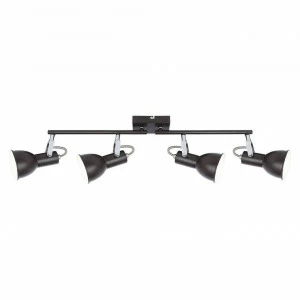 Спот потолочный на 4 лампы черный Xenia 54643-4 GLOBO XENIA 00-3891166 Черный