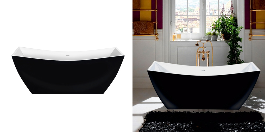 Ванна акриловая отдельностоящая Brown Wood Lagard ISSA lgd-issa-bw - Вид №2