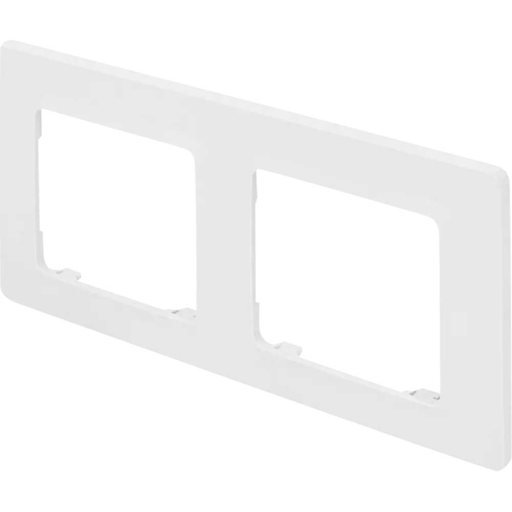 LEXMAN LILIAN - Декоративная рамка для розеток, 2 поста, белый матовый 86761682 STLM-0071393 - Вид №1