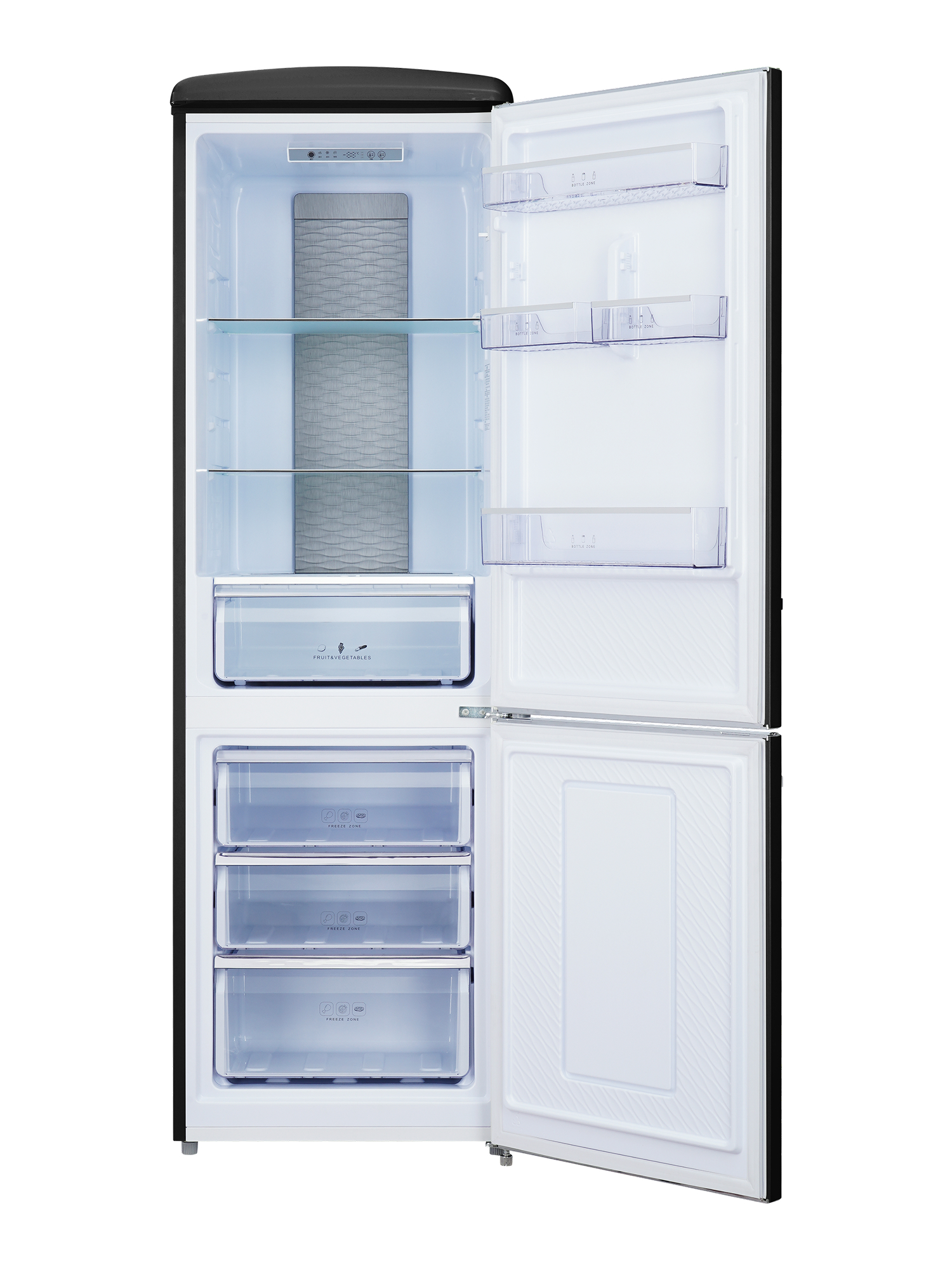 9259538 Холодильник с морозильником   Tesler RB-335 черный STDN-0114997 - Вид №1