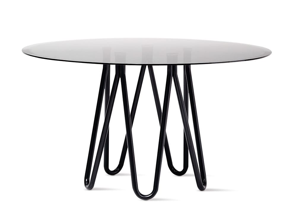 Круглый стол из металла и стекла Casamania & Horm Медузы ARCH-00037889