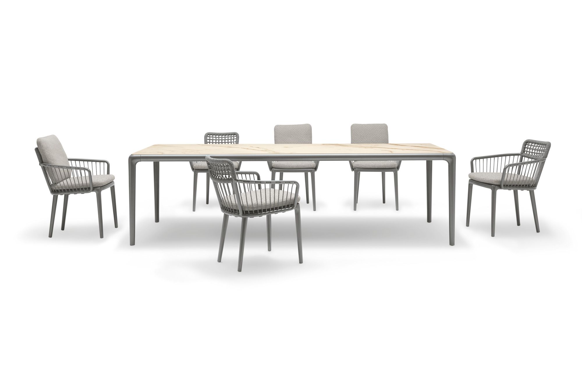 Алюминиевый мягкий садовый стул с подлокотниками Rolf Benz Rolf Benz YOKO ARCH-00099298 - Вид №1