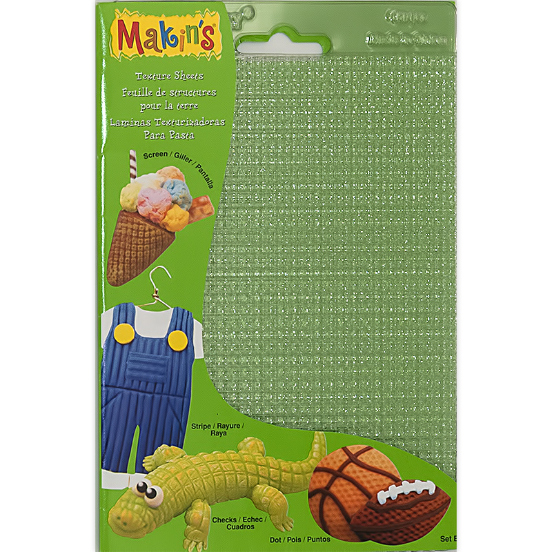 38002 Комплект текстурных листов B - полоски, клетки, экран, точки Makin`s 