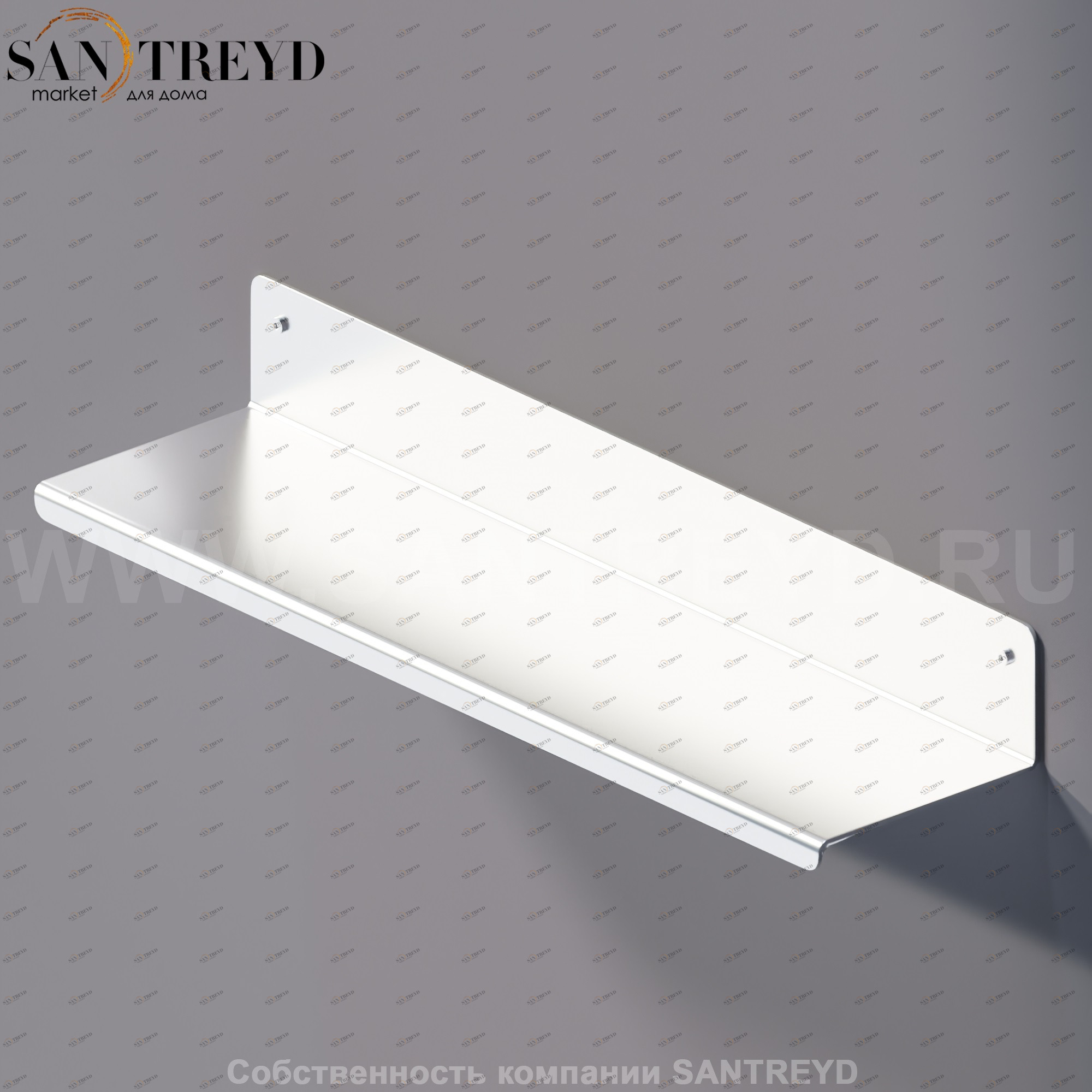 Agape MACH 2 Полка 40 см хромированный сатин AMC20920SP