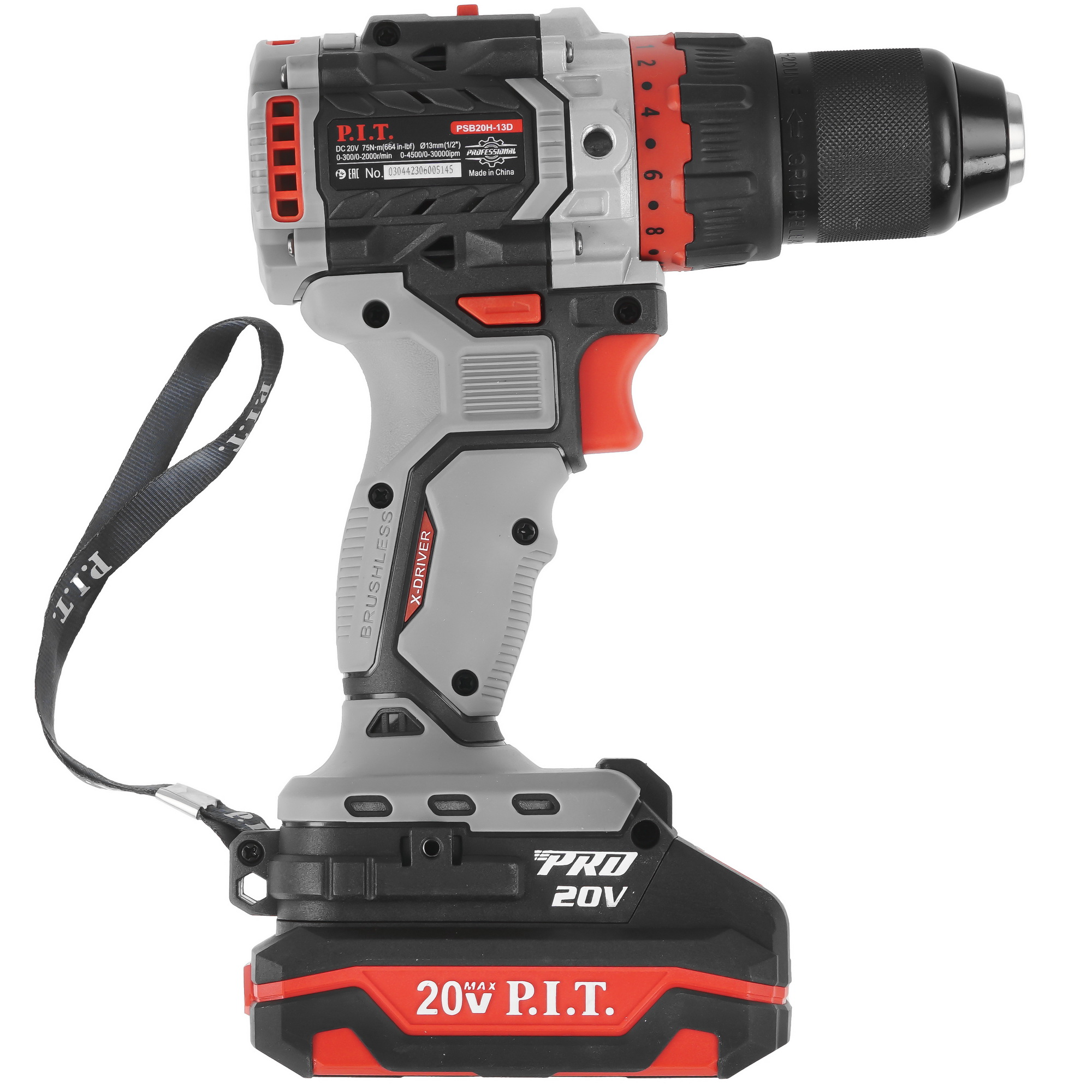 Дрель-шуруповерт PIT PSB20H-13D/1 X-DRIVER OnePower 20V 9086511 STDN-0082935 - Вид №2