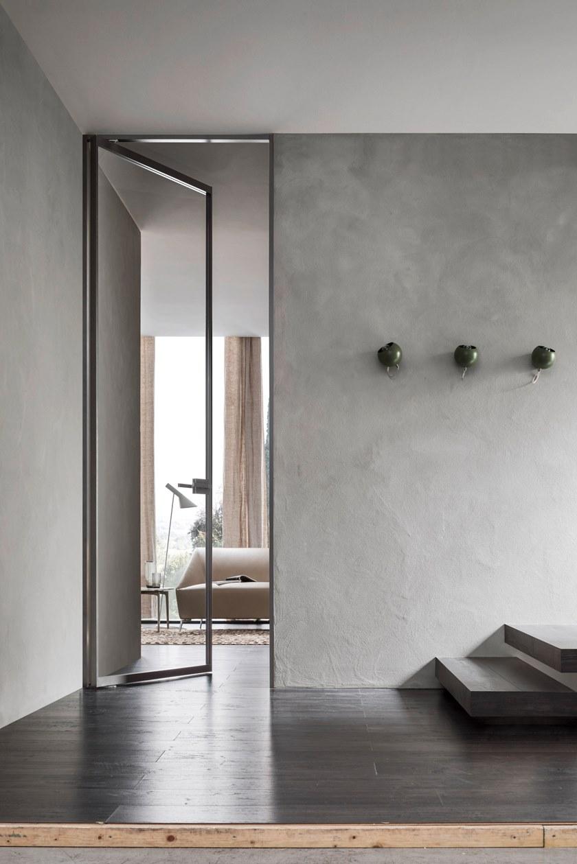 BLUINTERNI Распашная стеклянная дверь Quadro-line sun-id-1473614 - Вид №4